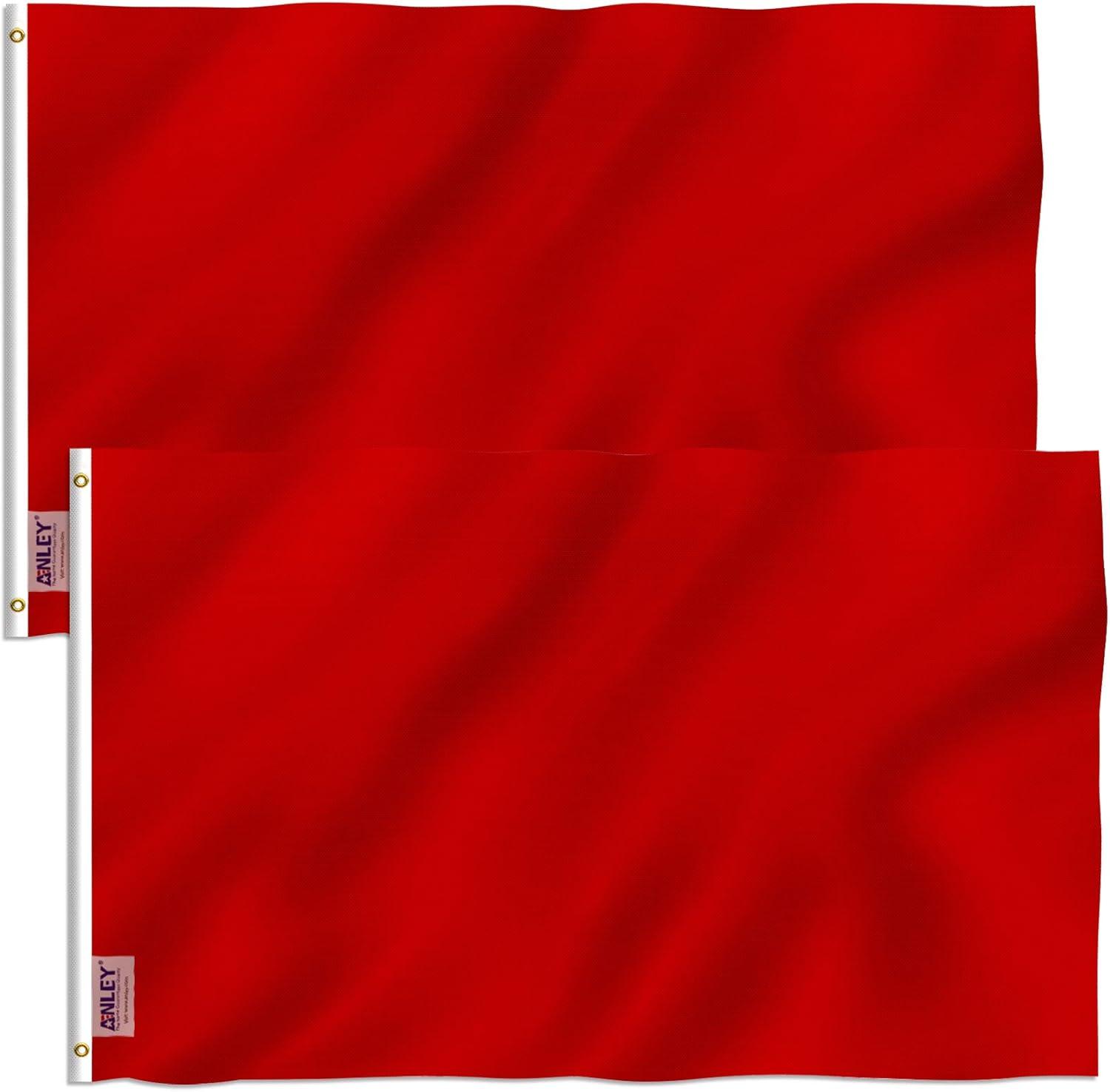 Solid Color 2-Sided Polyester 36 x 60 in. House Flag