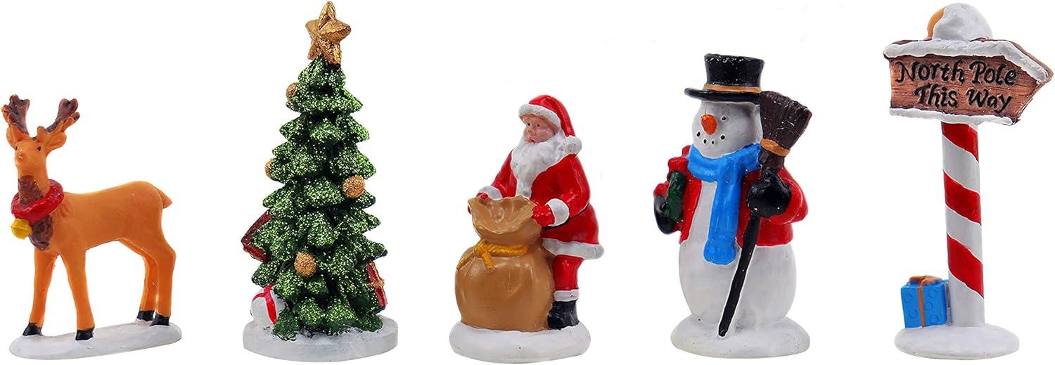 c&g home 5 Piece Village Figurine Set