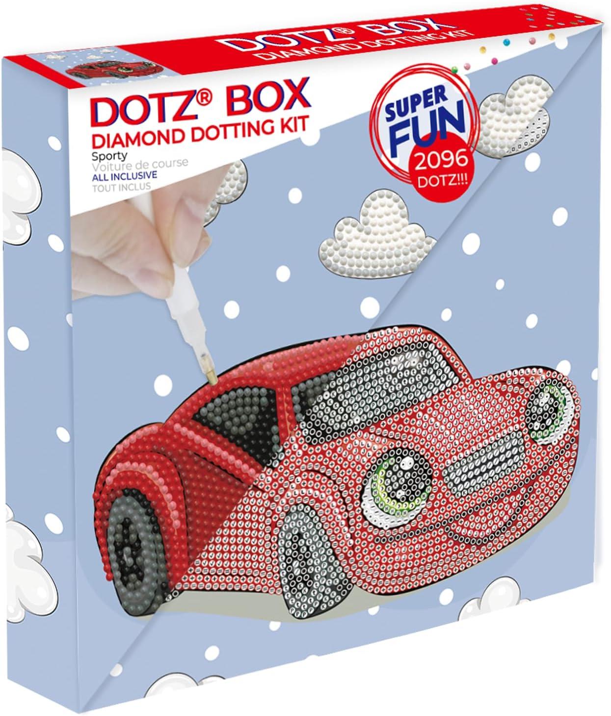 Sporty Red Car Diamond Painting Kit with 2096 Dotz