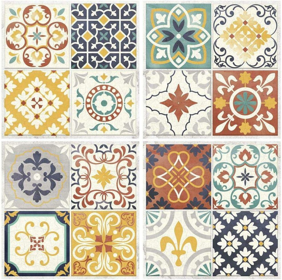 10.5'' W x 10.5'' L PVC Peel and Stick Field Tile