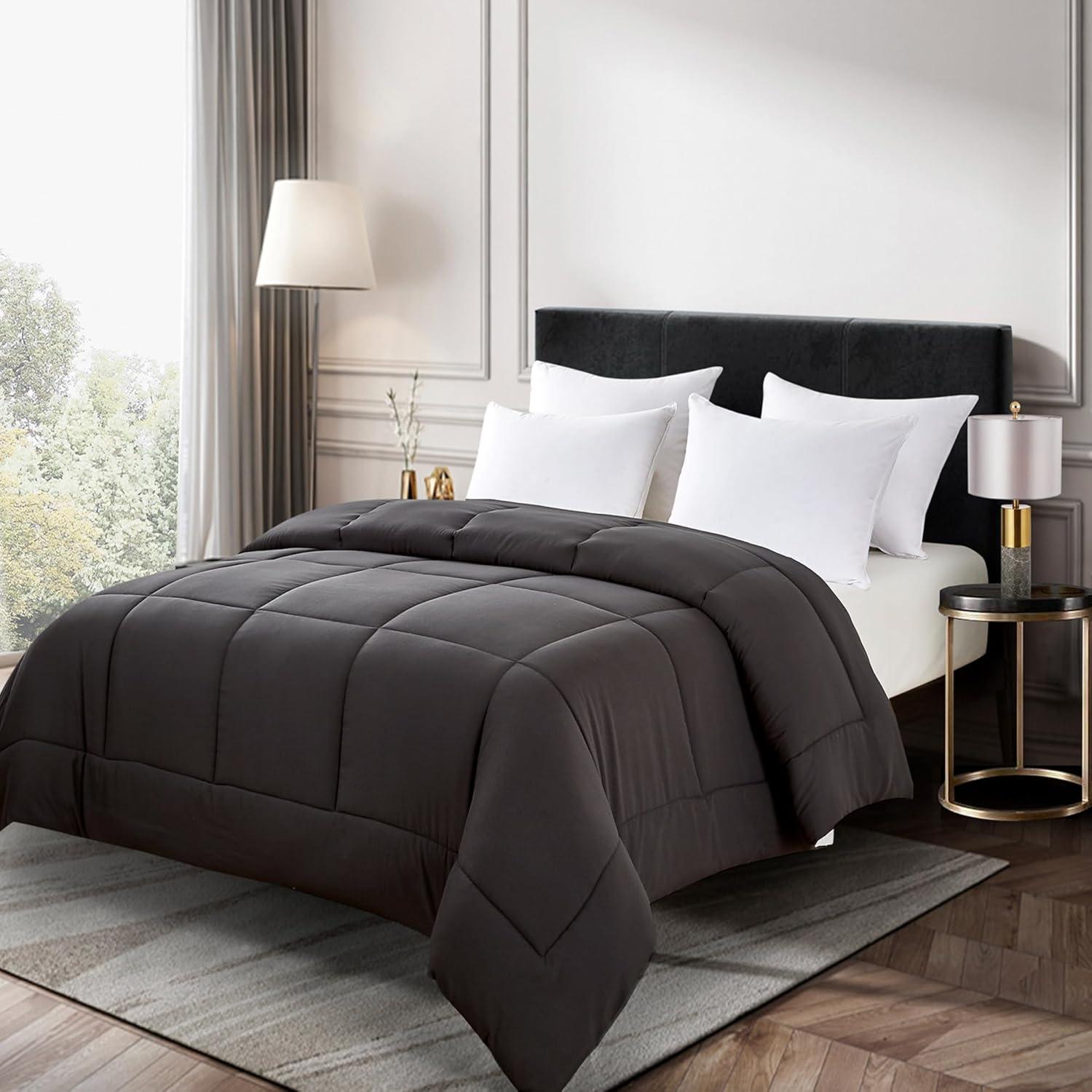 Gray Reversible Down Alternative Queen Comforter