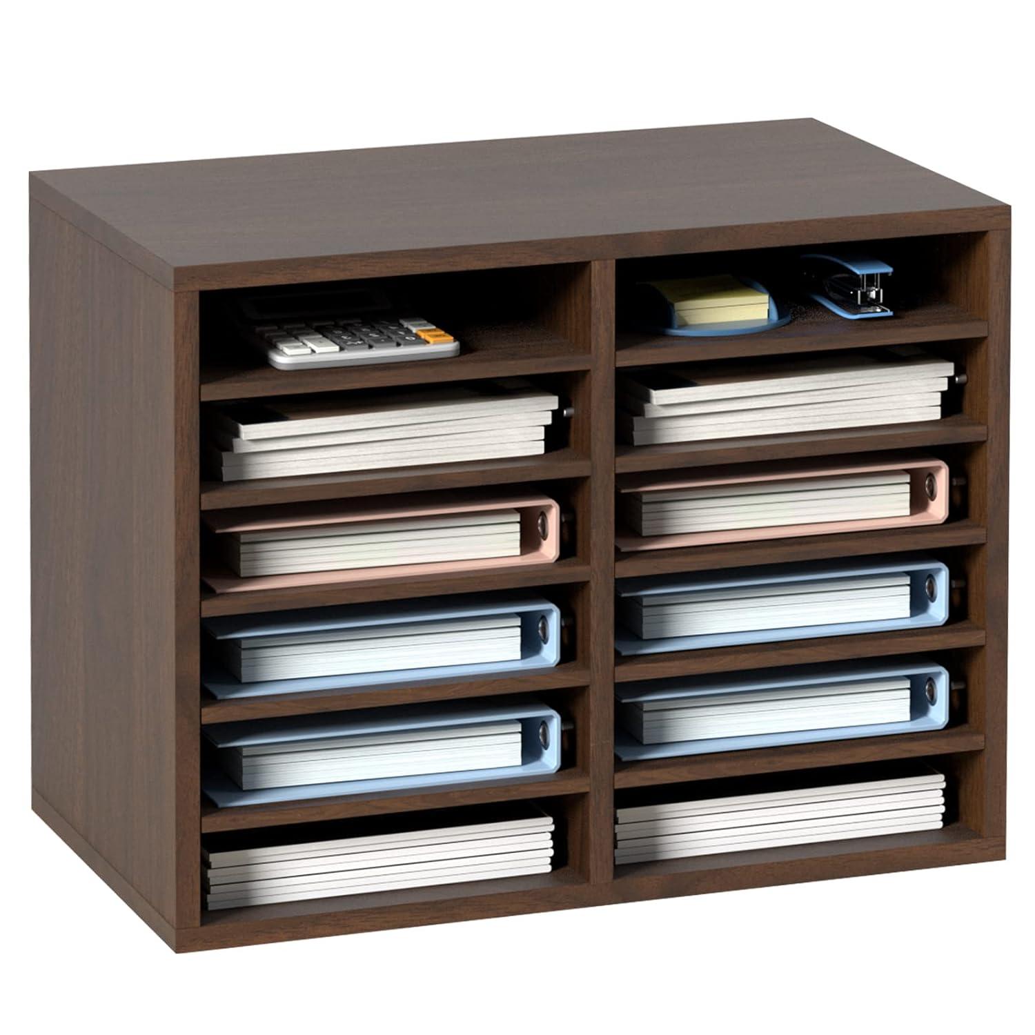 VEVOR VEVOR Manufactured Wood 12 Compartment Mailroom Table Accessory