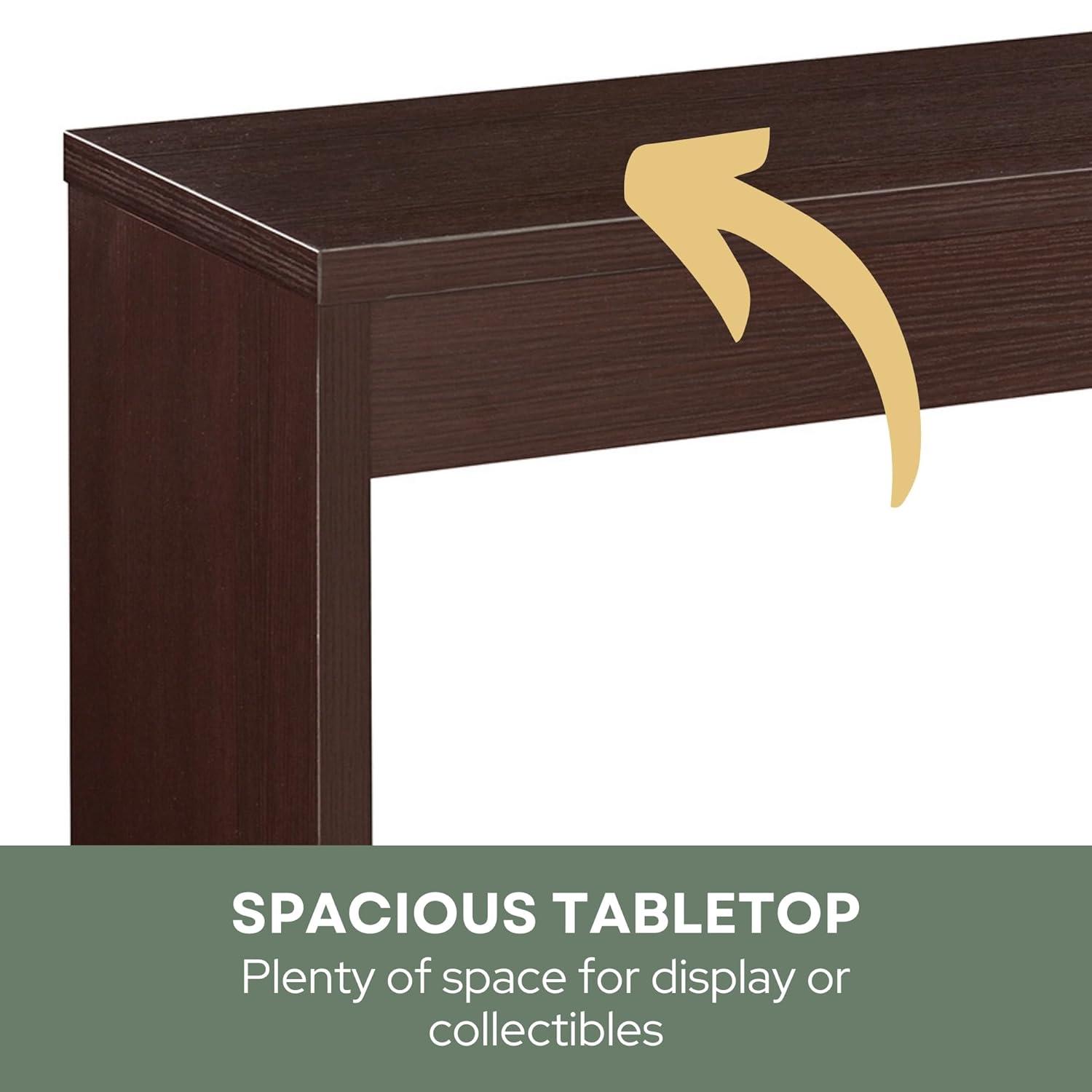 Convenience Concepts Northfield Wall Console in Espresso Wood Finish