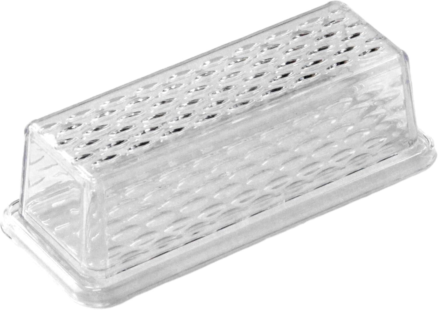 Clear Rectangular Plastic Butter Dish with Lid