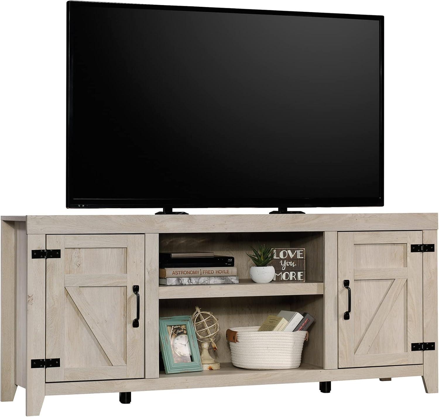 Chalked Chestnut Farmhouse TV Credenza with Cabinet