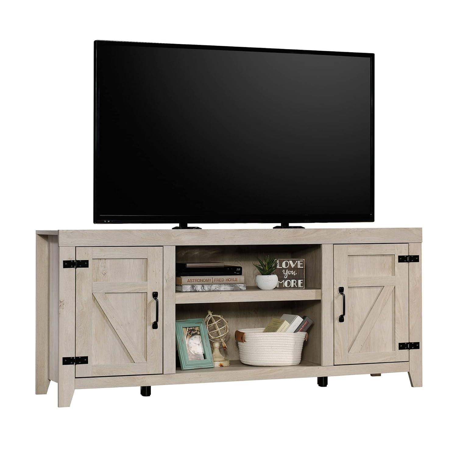 Sauder Select TV Stand/ Credenza for TV's up to 70", Sindoori Mango Finish