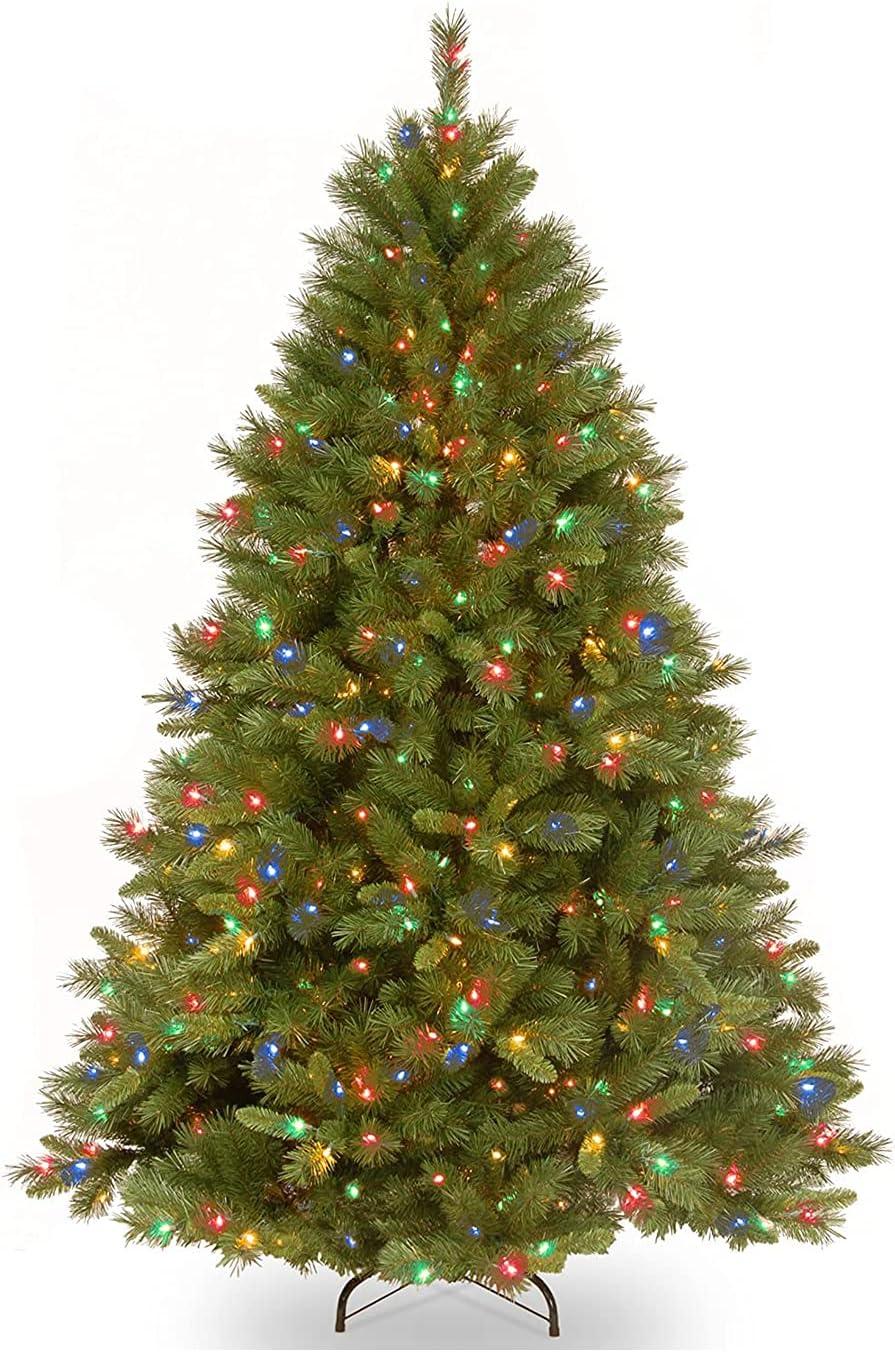 7.5' Prelit Winchester Pine Artificial Christmas Tree Multicolor Lights - National Tree Company