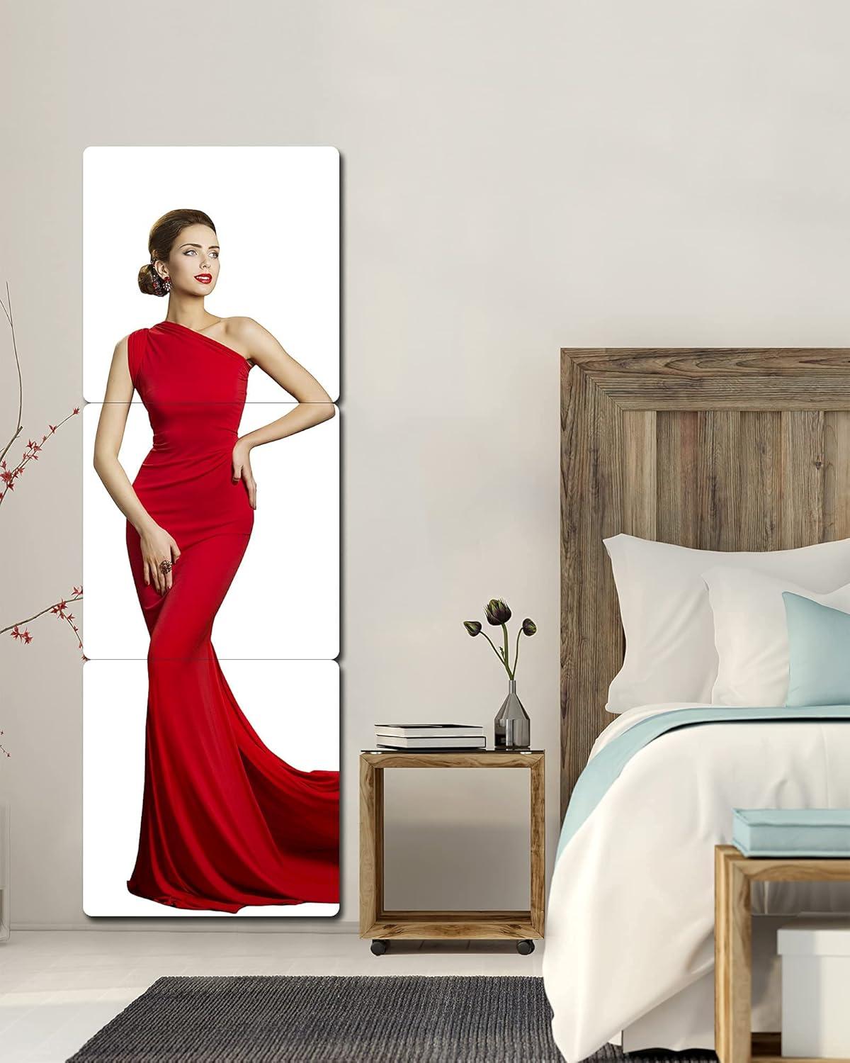 N\C Plexiglass Acrylic Soft Mirror Non-Glass shatterproof Mirror Full Length Mirror Wall Mirror Frameless Home Fitness Mirror 4 Pcs 12"x12" cyhqo