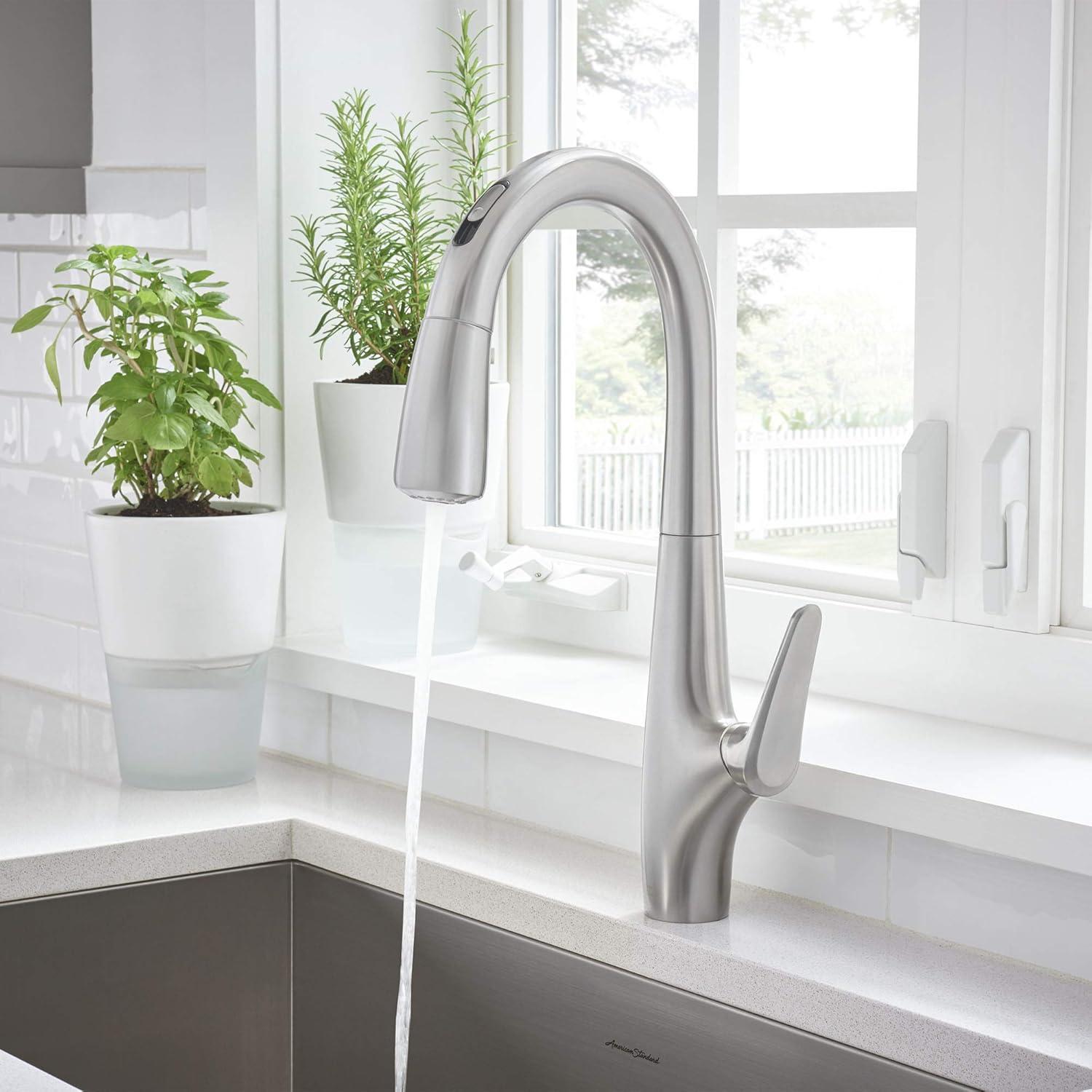 American Standard Avery Selectronic Single-Handle Pull-Down Sprayer Kitchen Faucet in Stainless Steel