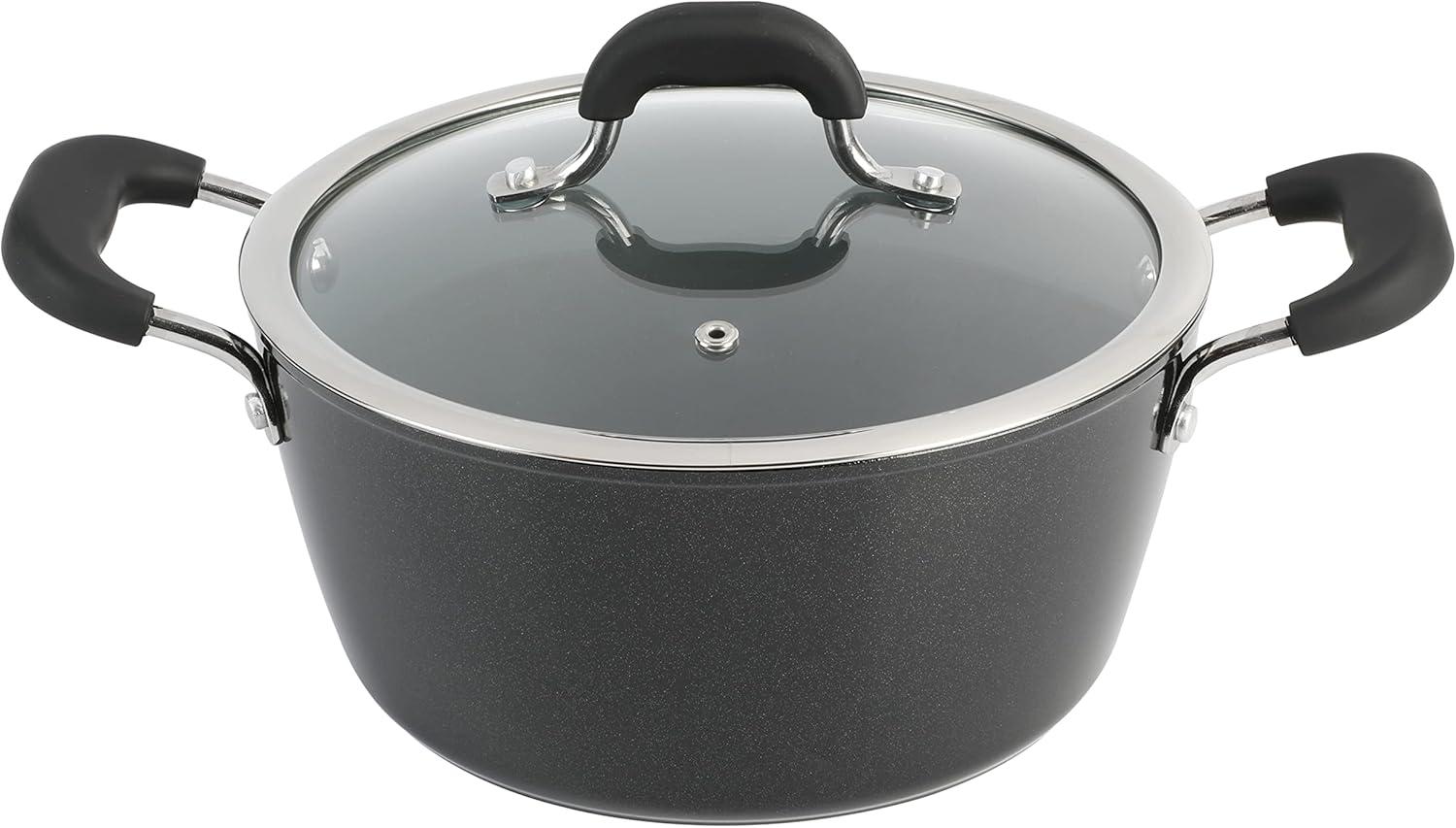 Kenmore Arlington 4.5 Quart Non-Stick Black Aluminum Dutch Oven