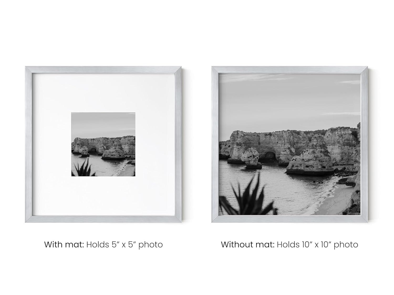 Haus and Hues Matted Square Metal Picture Frames (Set of 1)