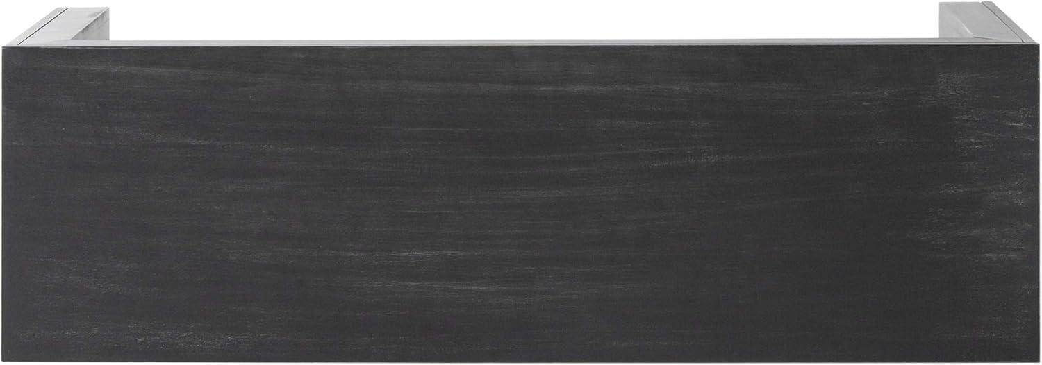 GDF Studio Anillo Rustic 48 inch Acacia Wood Dining Bench, Black