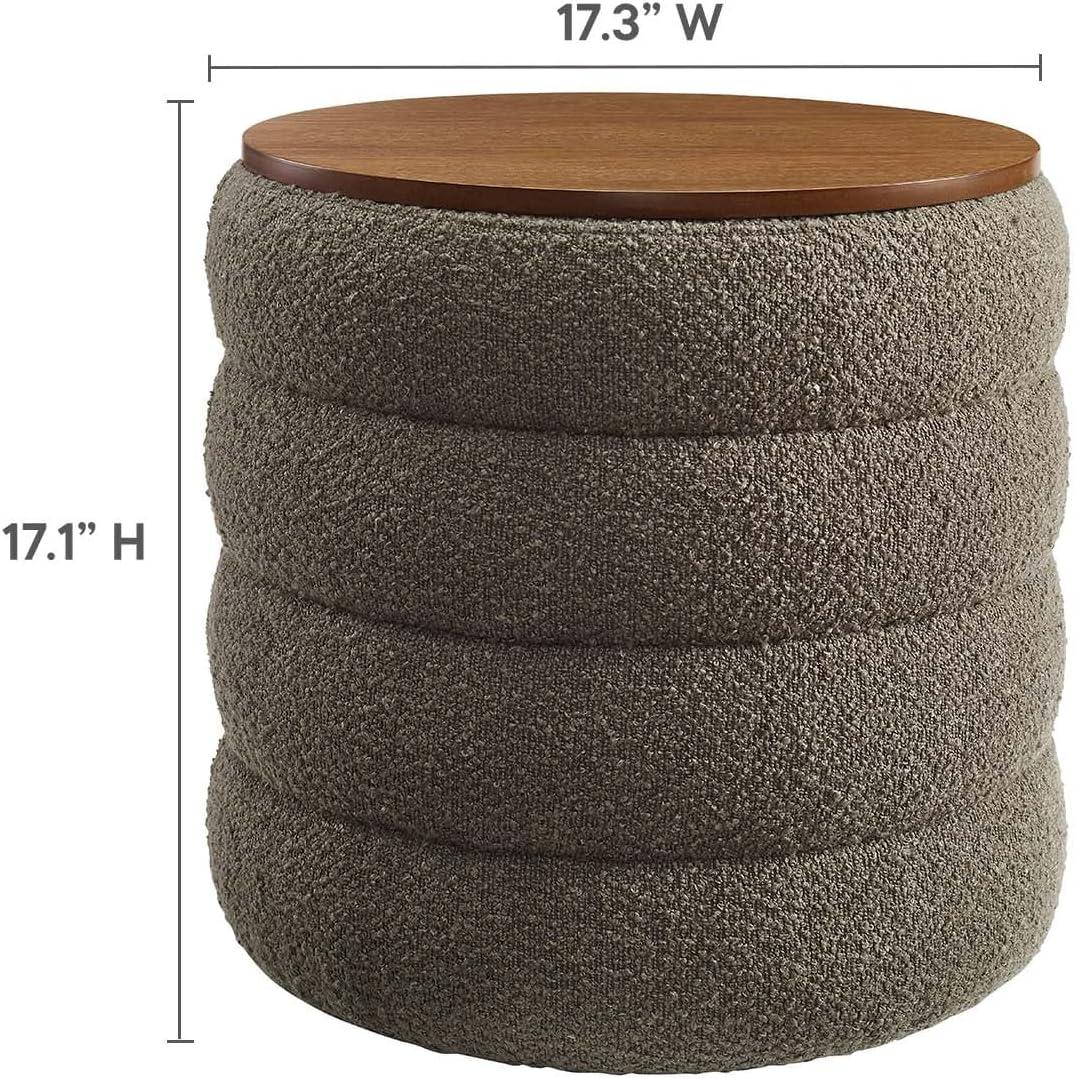 Modway Modway Mezzo 17.3" Wide Round Storage Ottoman