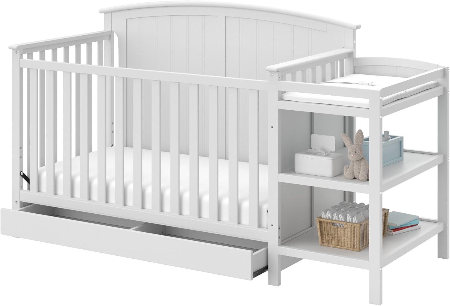 Steveston 5-in-1 Convertible Crib and Changer with Storage