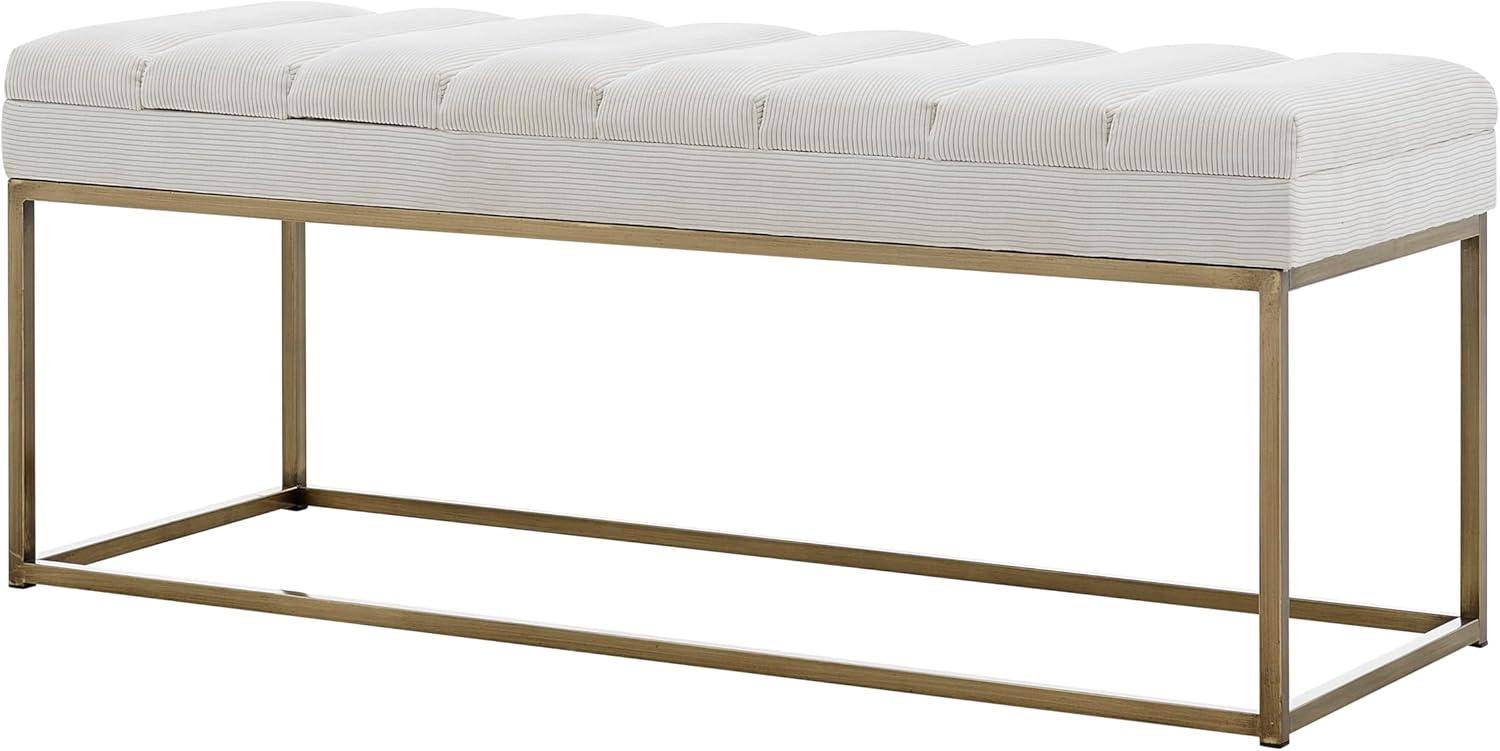 Everly Quinn Georgenia Polyester Upholstered Bench