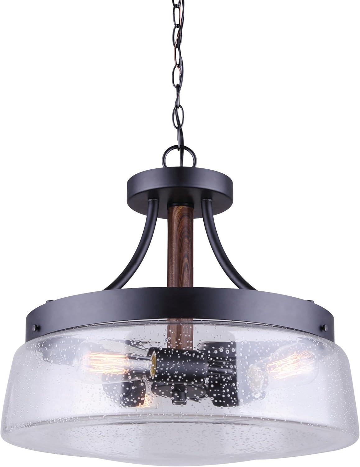 ICH730A03BKW16-Canarm Inc-Riva - 3 Light Chandelier In French Country Style-14.75 Inches Tall and 16 Inches Wide