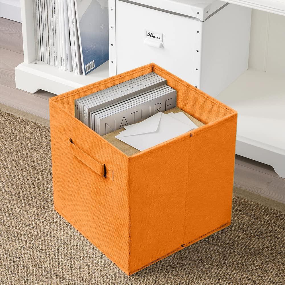 Sorbus 11 Inch Cube Storage Organizer Bins - 6 Pack