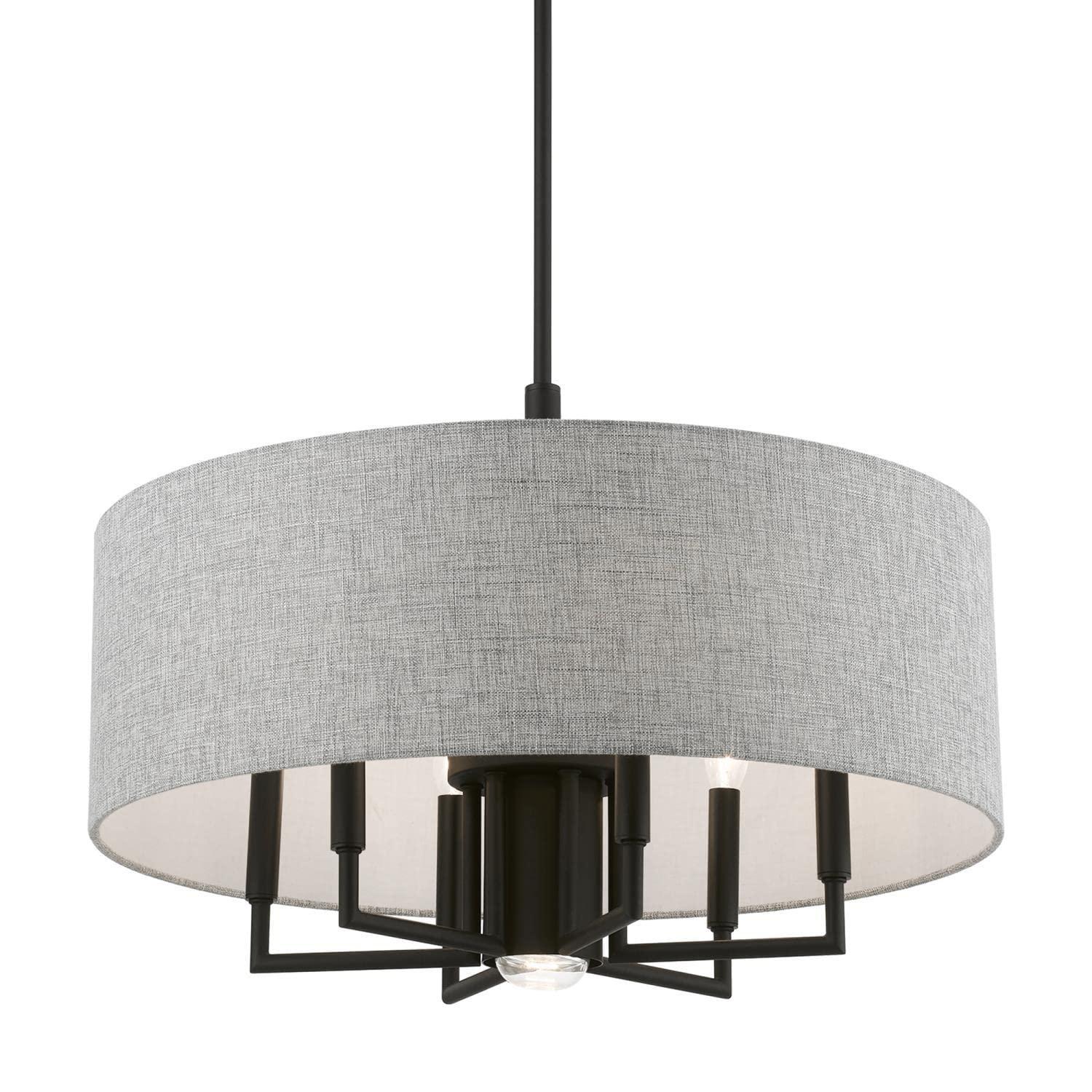 Livex Lighting Dakota 7 - Light Pendant in  Black