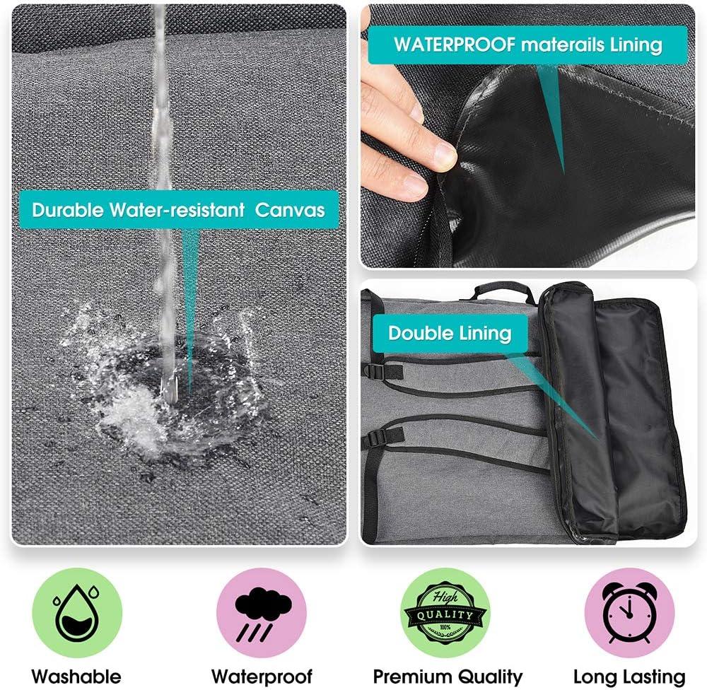 IN.DI&IN.WE Art Portfolio Case 18 x 24,Art Bags for Supplies Artwork/Poster Board/Project/Drawing Case.Large Art Portfolio/Display Screen Carrying and Traveling