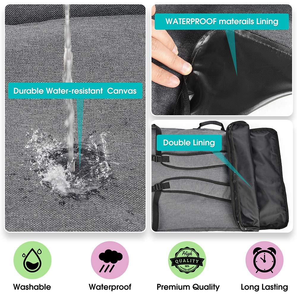 IN.DI&IN.WE Art Portfolio Case 18 x 24,Art Bags for Supplies Artwork/Poster Board/Project/Drawing Case.Large Art Portfolio/Display Screen Carrying and Traveling