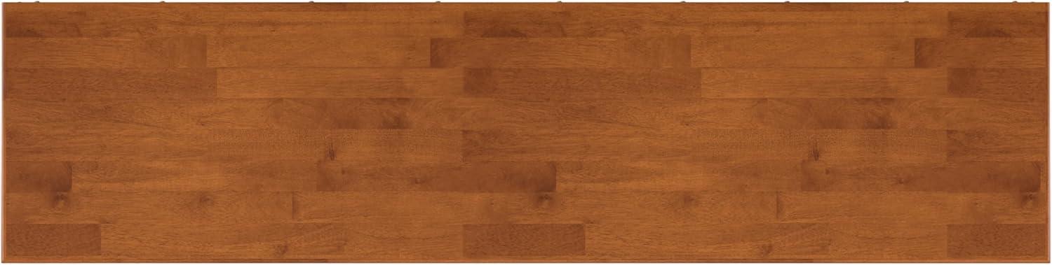 Simpli Home Draper 72"W Solid Hardwood Mid-Century Modern TV Stand for TVs up to 80" with Adjustable Shelves