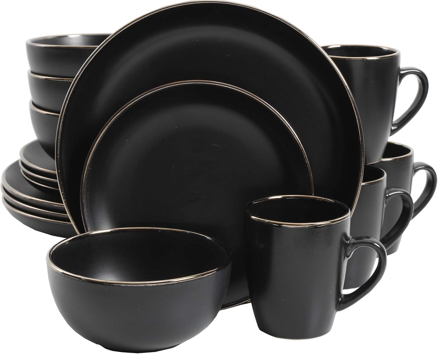 Gibson Home Rockaway Round Stoneware Dinnerware