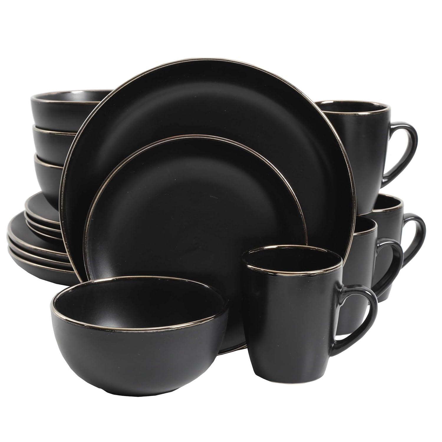 Gibson Home Rockaway Round Stoneware Dinnerware