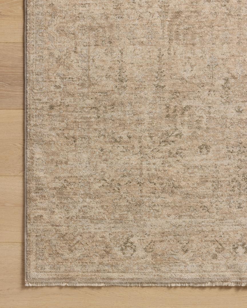 Junie II Rug Magnolia Home by Joanna Gaines x Loloi - Oatmeal and Smoke / 7'10" Round