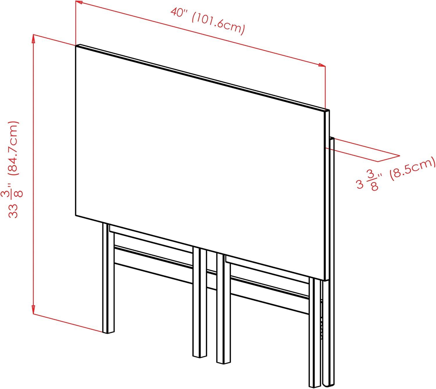 Xander Foldable Desk Oyster Gray - Winsome