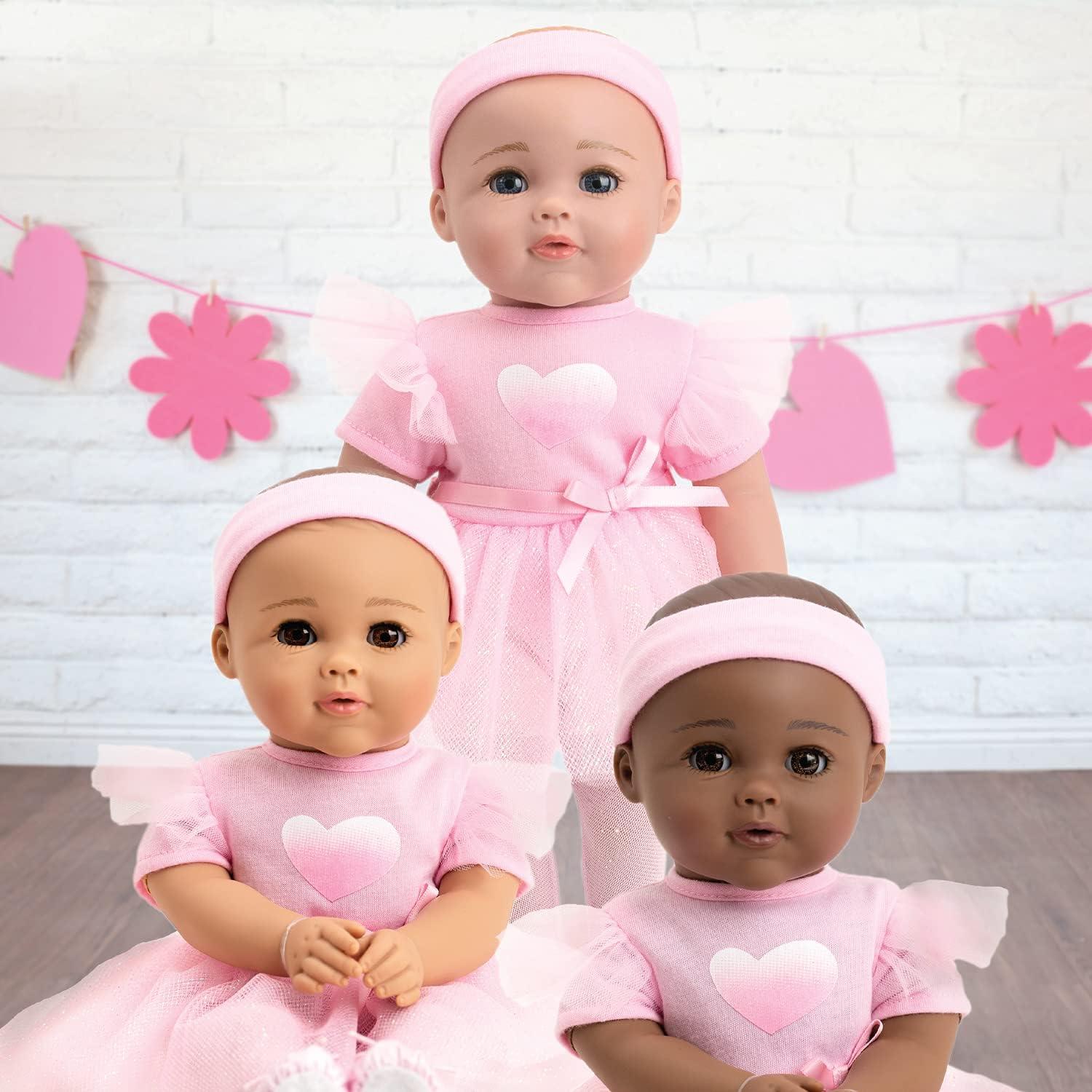 Adora Enchanting Baby Ballerina Collection, 13-inch Baby Doll Set with Pink Dress - Juliet