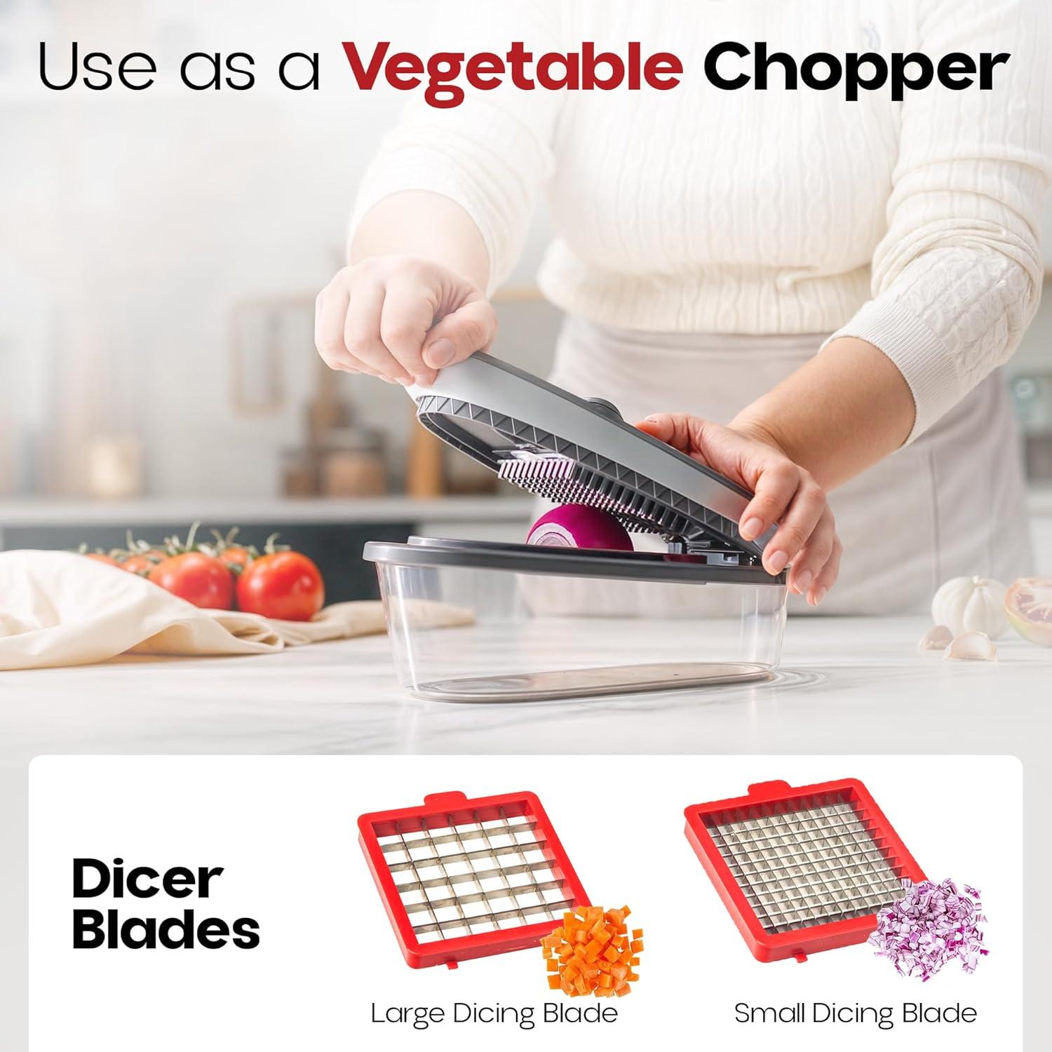 Chopzilla Gray Multi Function Chopper with 4 Blades