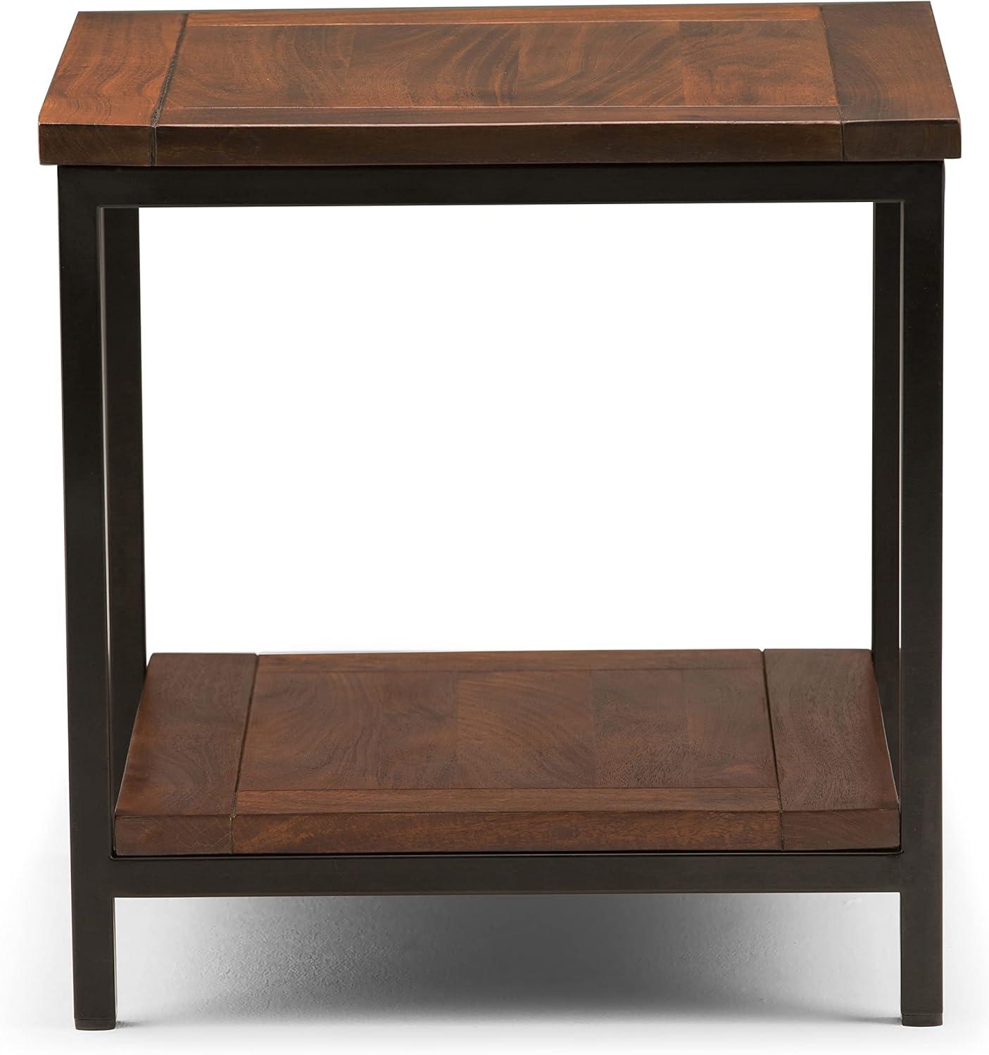 Martines Solid Wood End Table with Storage