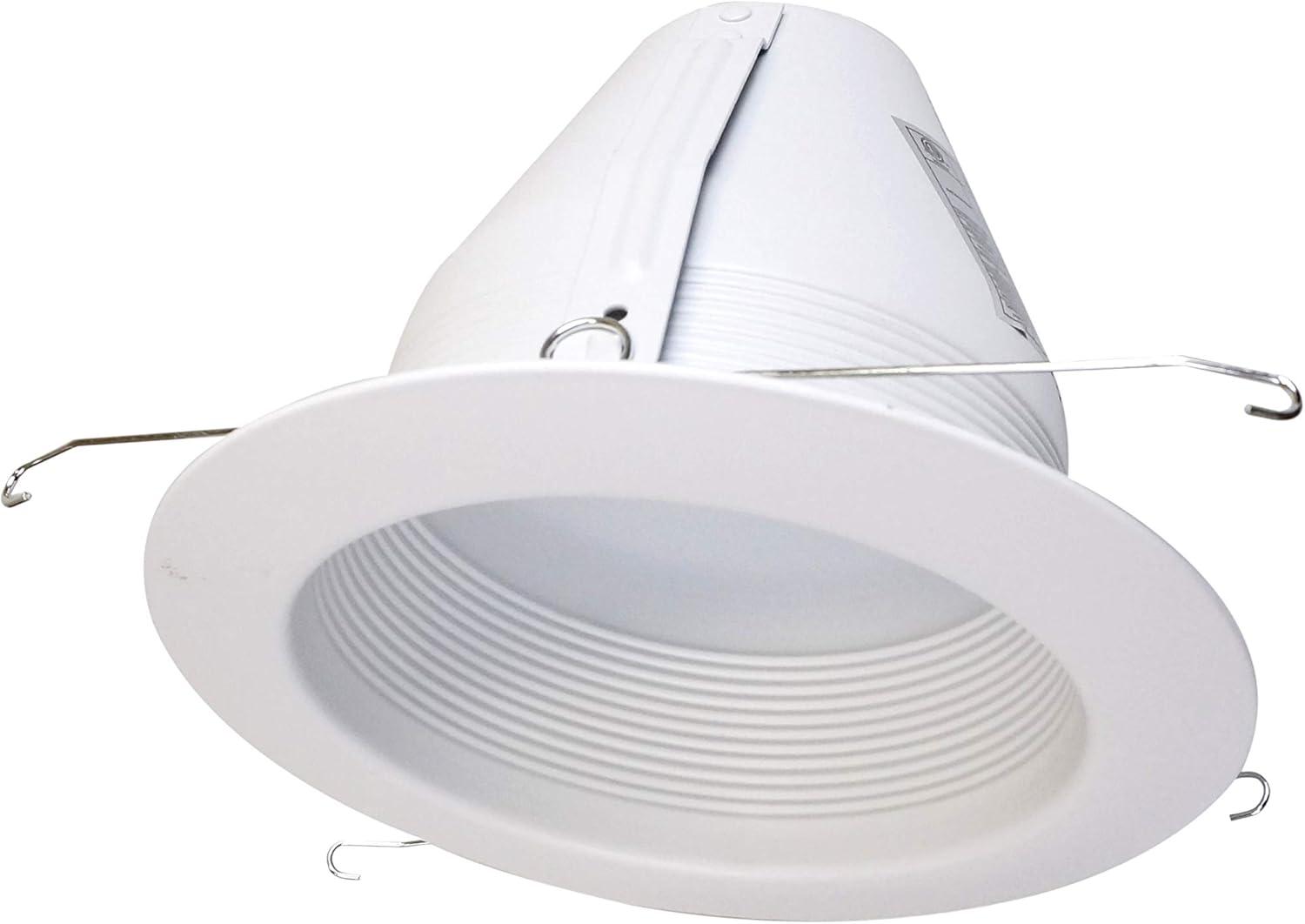 NICOR Lighting 6-Inch Airtight Cone Baffle Trim, White (17548A)