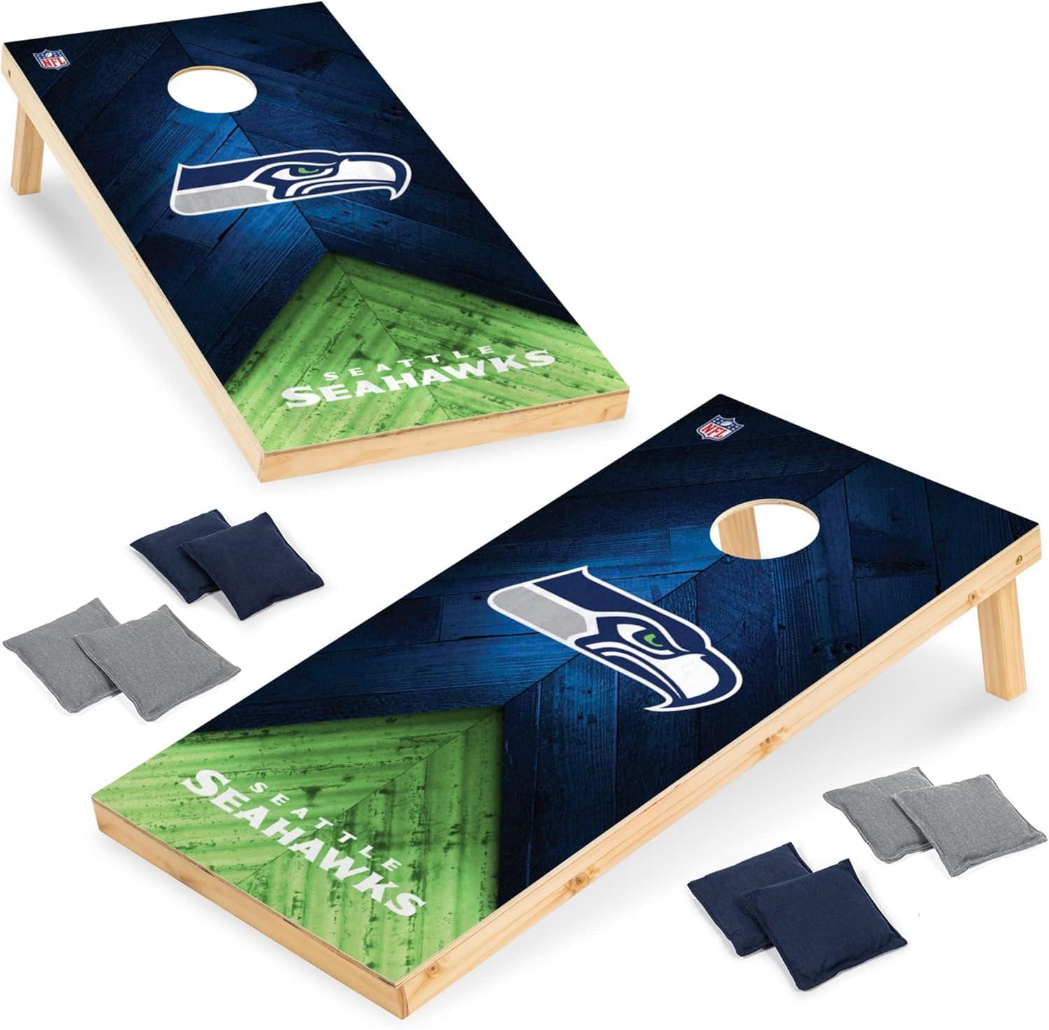 NFL Seattle Seahawks 2'x4' Wood Cornhole Set