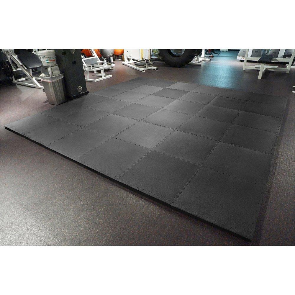 Meister X-Thick 1.5" Interlocking 16 Tiles Gym Floor Mat - Red