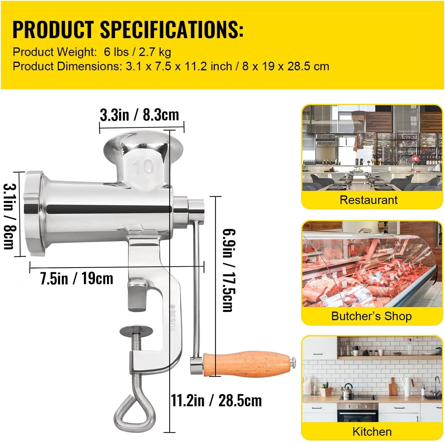VEVOR VEVOR Stainless Steel Manual Sausage Stuffer