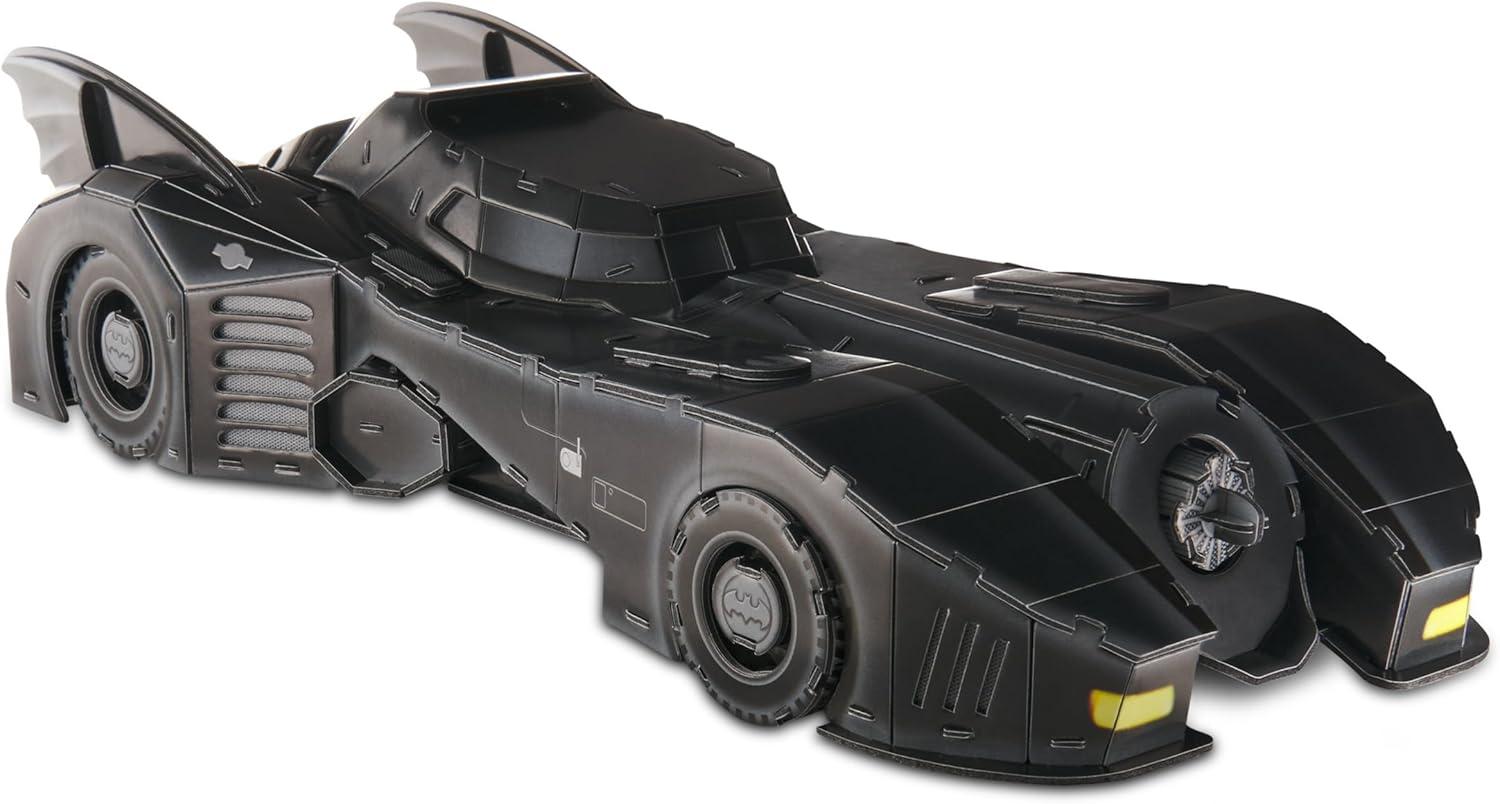 Retro Black Batmobile 3D Puzzle Model Kit with Stand