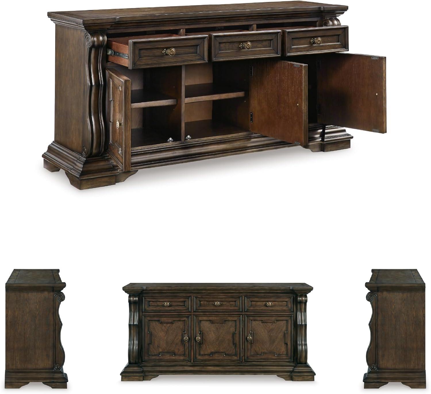 Signature Design by Ashley Maylee Dark Brown Dining Buffet