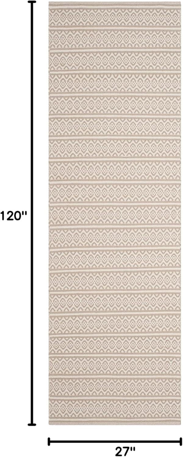 Montauk MTK341 Hand Woven Indoor Runner Rug - Ivory/Grey - 2'3"x10' - Safavieh.