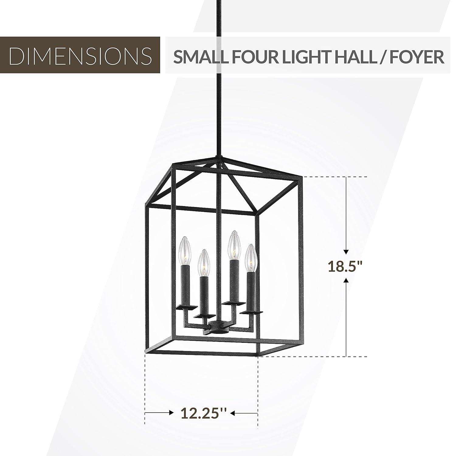 Lucius Pendant Light - Black / 12.25"W