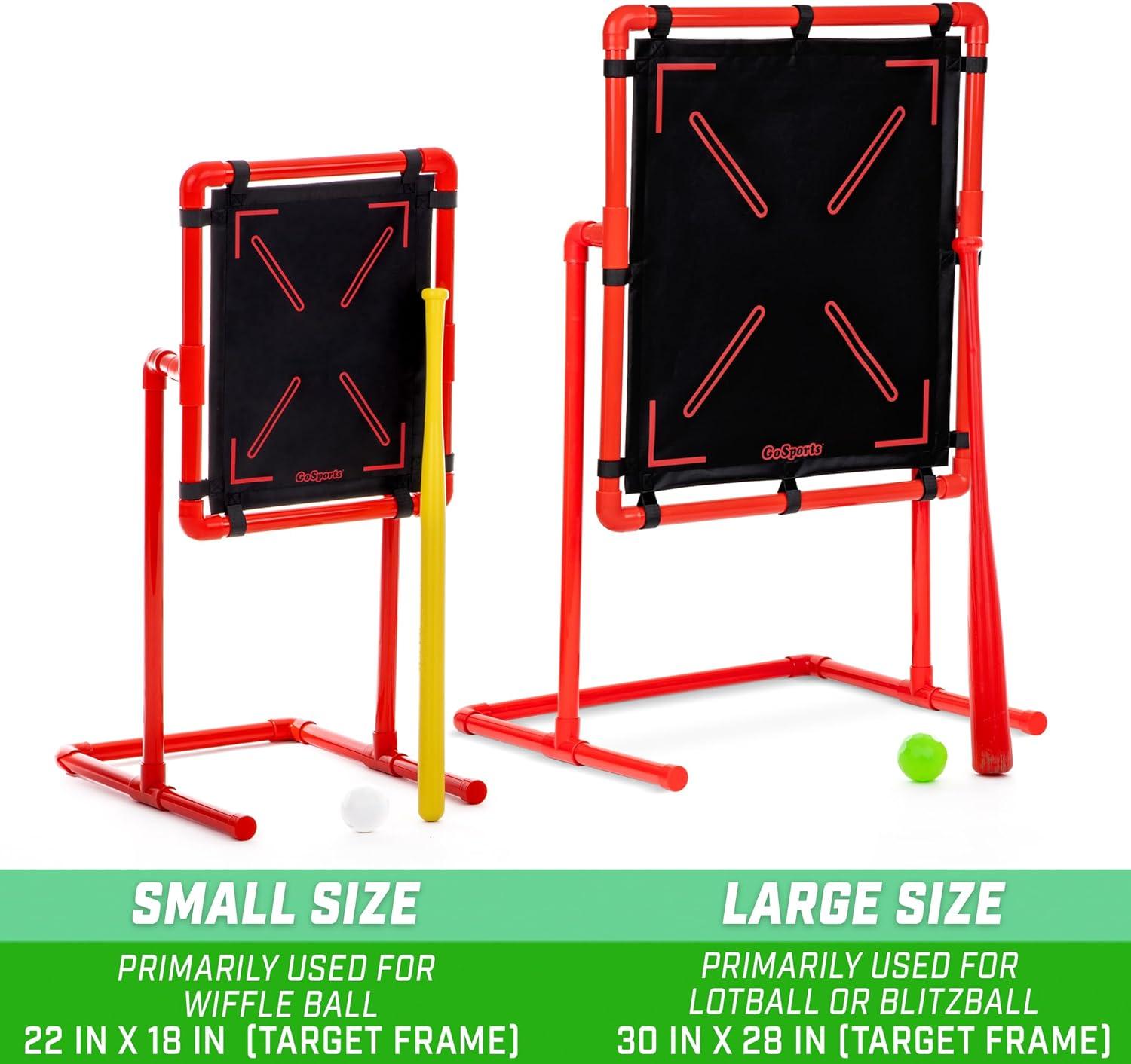 GoSports Baseball Strike Zone Target for Plastic Balls - Compatible with Blitzball and Wiffle Ball