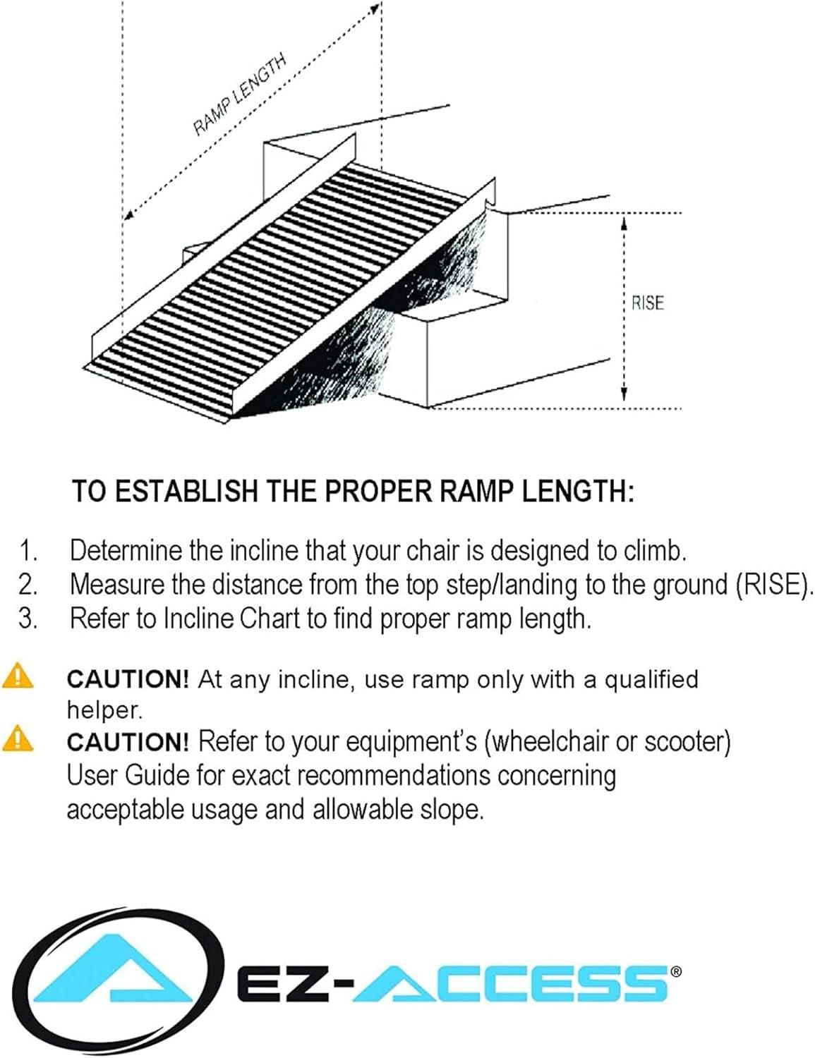 EZ-ACCESS 7-Foot Aluminum Trifold Wheelchair Ramp