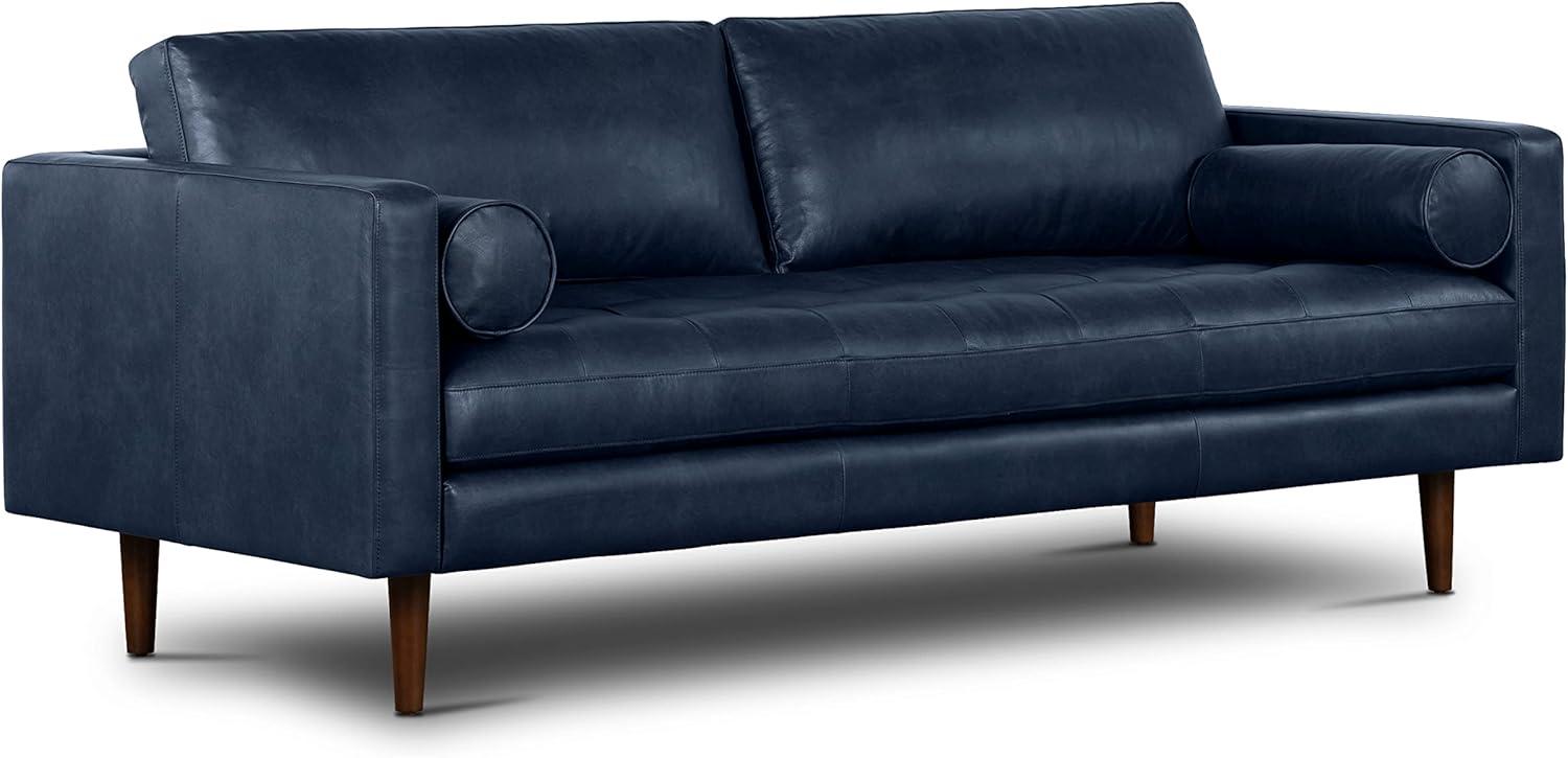 Athan Full-Grain Italian Genuine Leather Bench