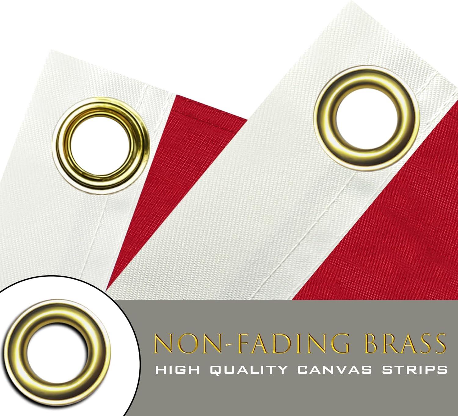 AGAS 3 x 5 Feet Poland Flag Metal Grommets Polish 3 X 5 Ft Polyester Indoor Flags