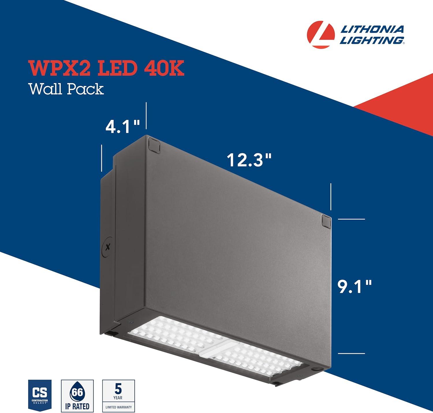 Elegant Bronze LED Wall Pack 6000 Lumens for Outdoor Perimeter Lighting