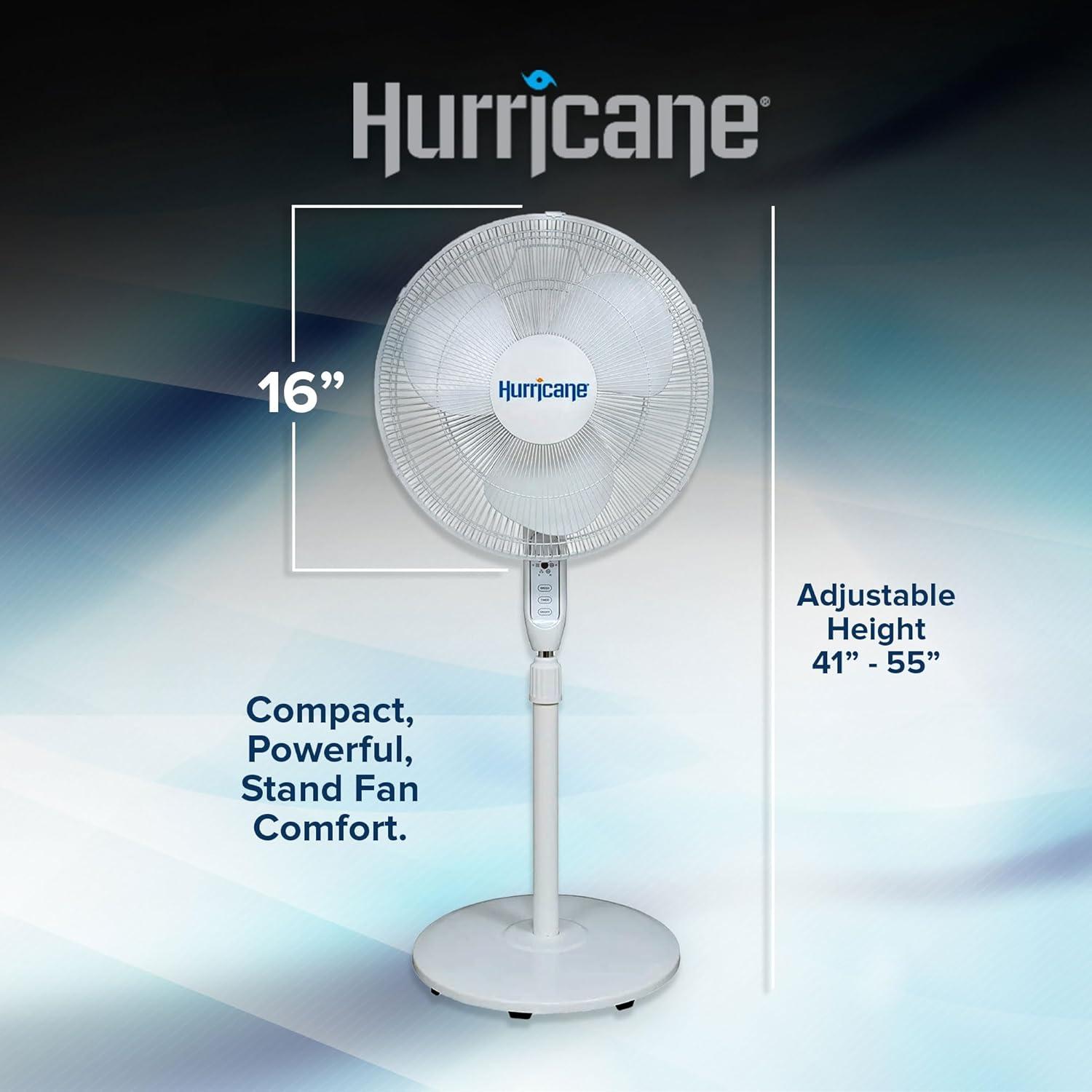 Hurricane Oscillating Pedestal/Standing Fan