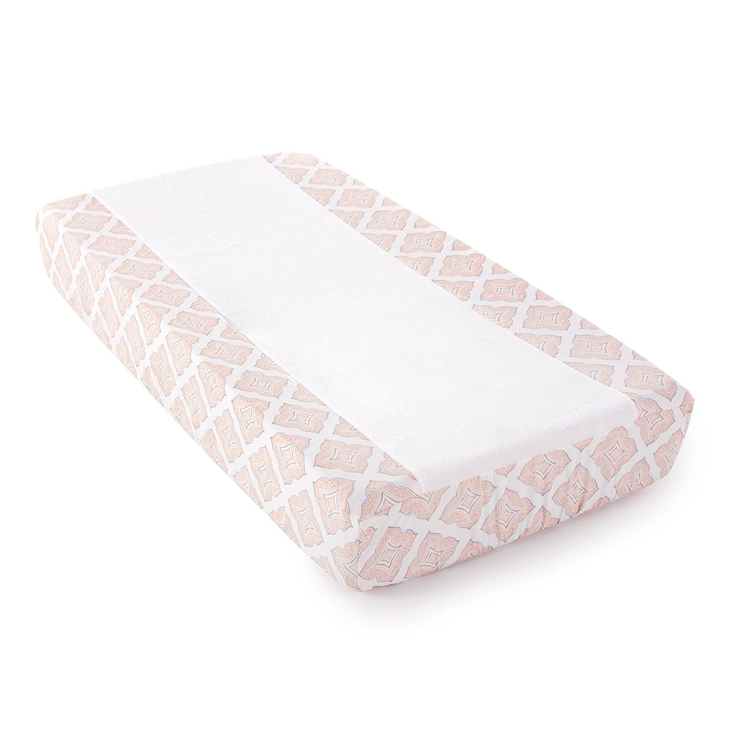 Blush Velvet Organic Baby Girls' Reversible Crib Bedding Set