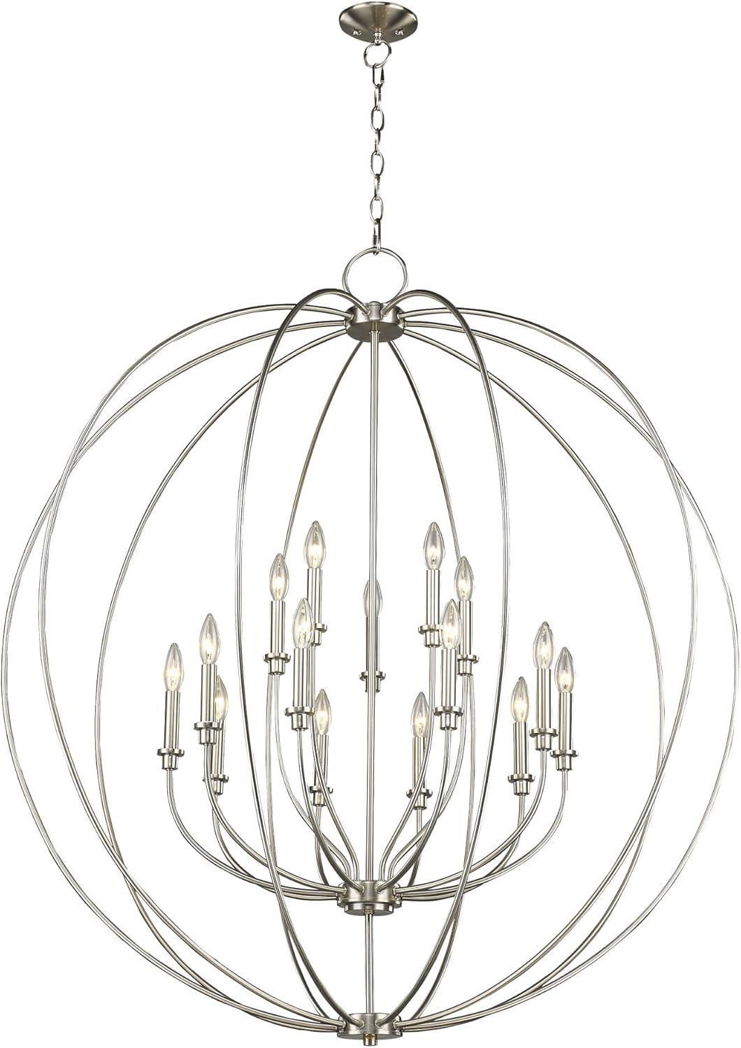 Livex Lighting - Milania - 15 Light Foyer Chandelier in Farmhouse Style - 42
