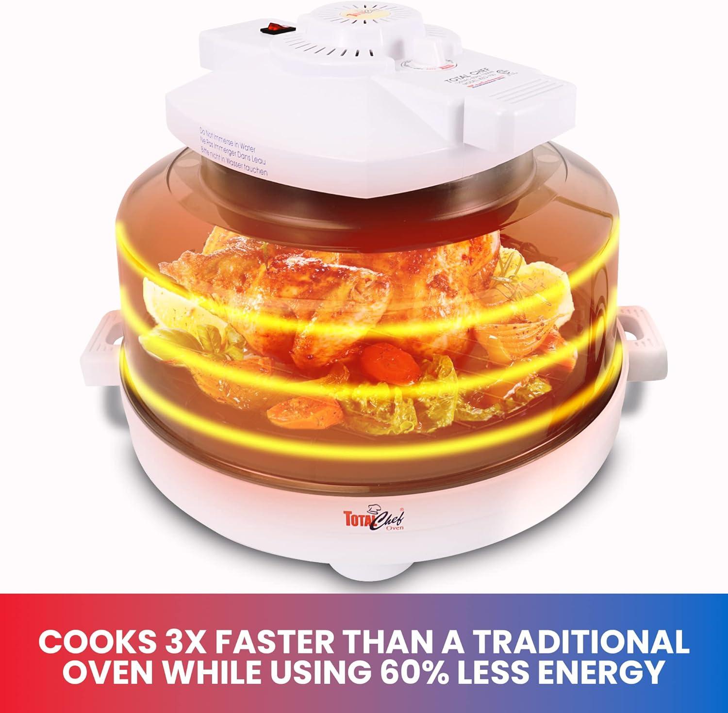 Total Chef Total Chef Countertop Infrared Oven with Convection Air Circulation, 6L