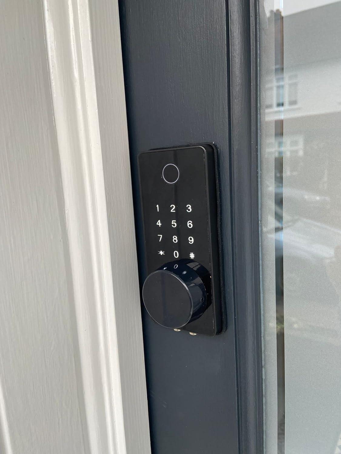 WEILAILIFE Smart Lock Keyless Entry Fingerprint Home Door, WEILAILIFE Touchscreen Keypad with APP Control, Phone, Passcode Bluetooth Door Lock for Hotel Apartment .